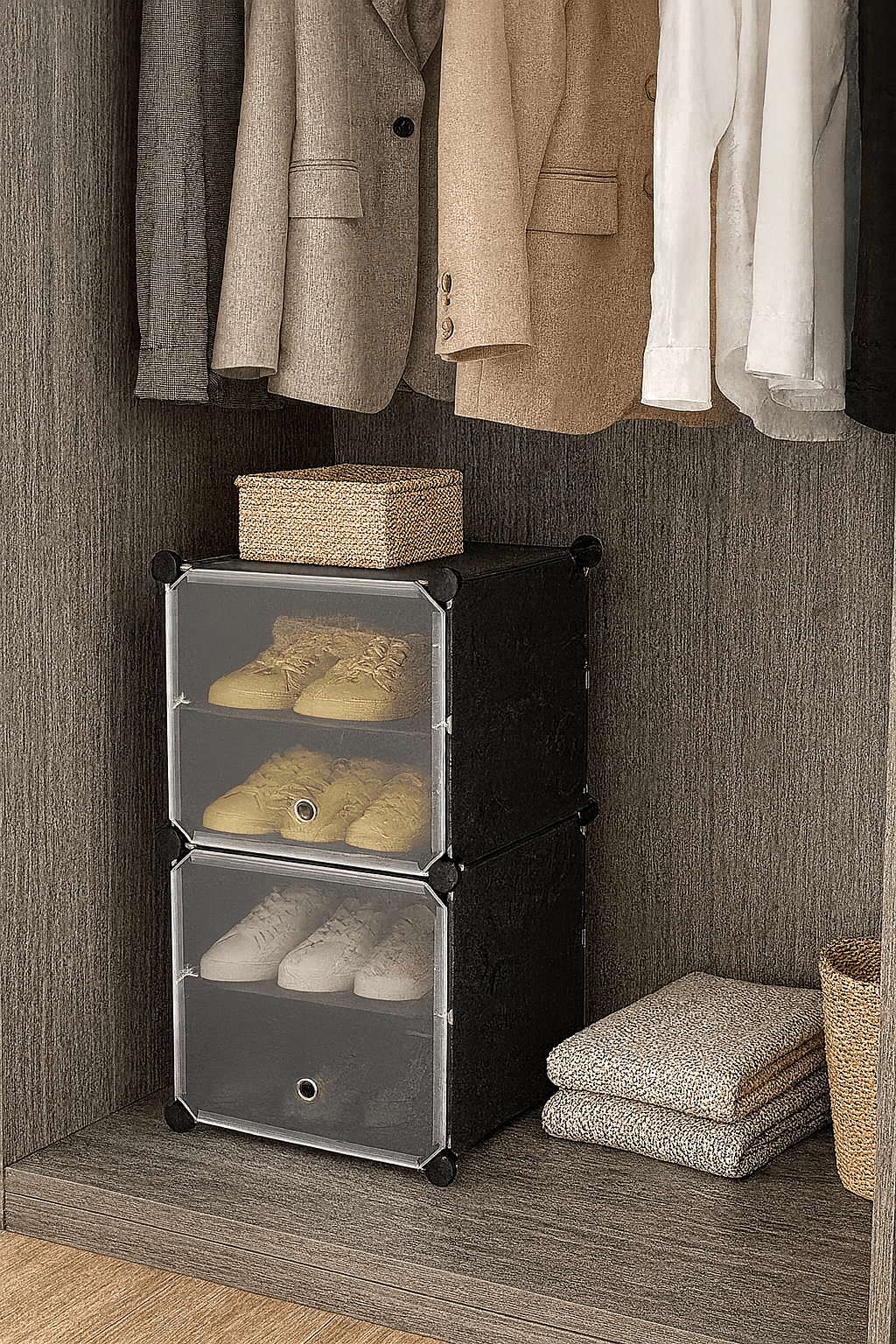 Scarpiera Salvaspazio Modulare con 6 Ripiani - CSRretail