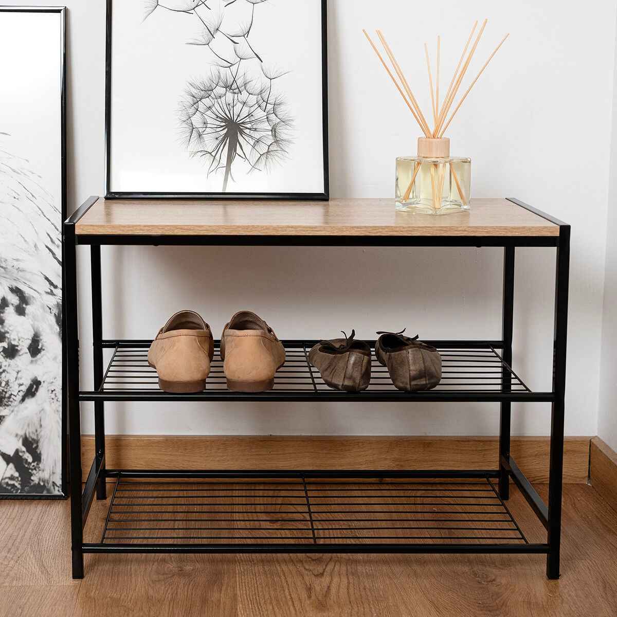 Scarpiera Salvaspazio Vinthera Moa Acciaio Nero - CSRretail