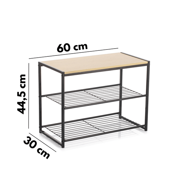 Scarpiera Salvaspazio Vinthera Moa Acciaio Nero - CSRretail