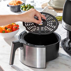 Friggitrice ad Aria InnovaGoods Fryinn 3500 Nero 1400 W 3,5 L Acciaio inossidabile - CSRretail