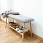 Scarpiera Panca Porta Scarpe Salvaspazio - Vinthera Moa in Legno con Seduta Grigia - CSRretail